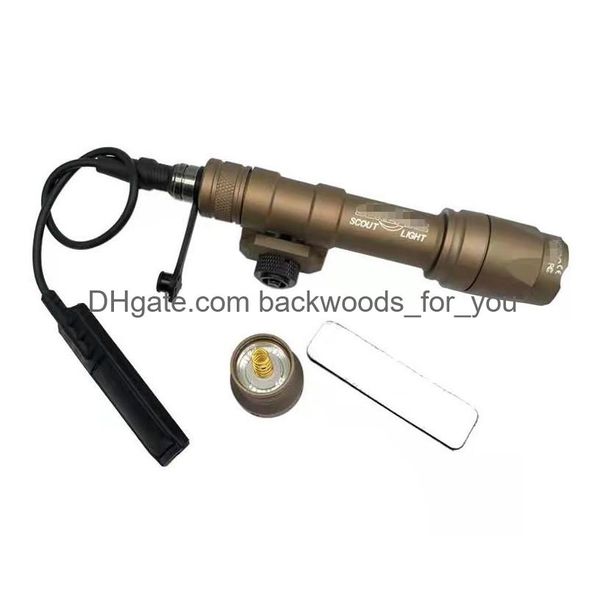 Taktisches Zubehör Surefir M600 M600C Scout Taschenlampe Lumen LED Tatical Jagdpistolenlicht mit Doppelfunktionsband Drop Delivery SP Dhcf8