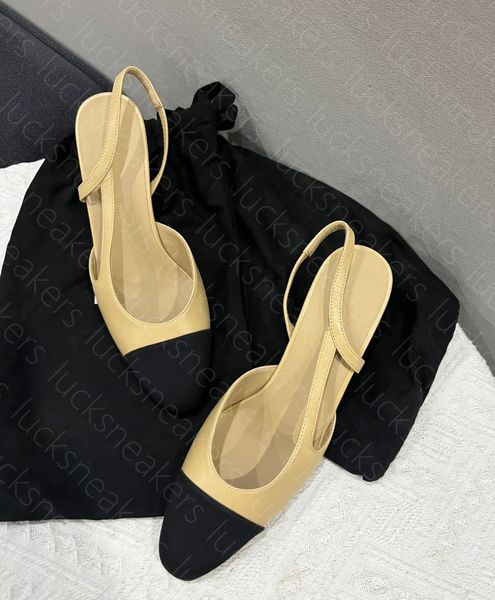 Channel Women Slingbacks Sandalenketten Ballett Flats Schuhe Espadrilles Ballerinas Sandalen Ladies Party Hochzeitskleid Schuhe klobige High Heels Slipper Pumps652