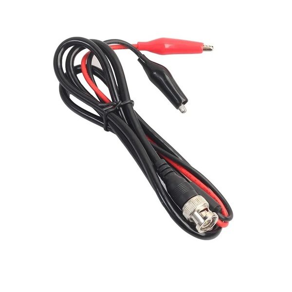 NEU 2024 Oszilloskop BNC Männlicher Stecker zum Dual Alligator -Clip -Oszilloskop -Probe -Blei -Kabel 1M 500V 5a für elektrische Arbeiten für den Dual Alligator -Clip