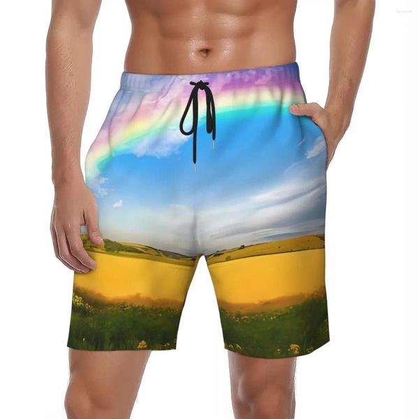 Pantaloncini da uomo Moda Tavola retrò Estate Fresco Divertimento Corsa Surf Spiaggia Uomo Costume da bagno Y2K personalizzato taglie forti ad asciugatura rapida