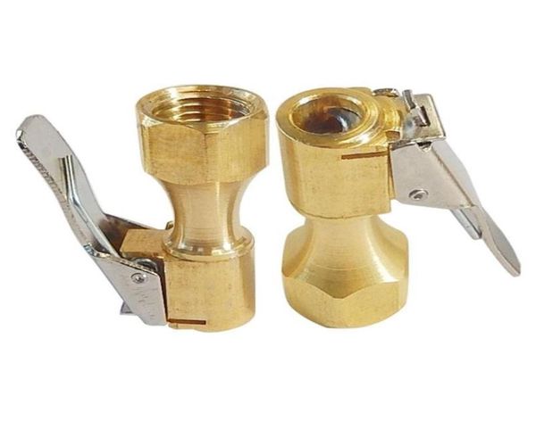 Parti del collettore 1 Pz 12mm Auto Auto Ottone Pneumatico Ruota Pneumatico Mandrino Aria Pompa di gonfiaggio Valvola Clip Morsetto Connettore Adattatore Accessori2314779