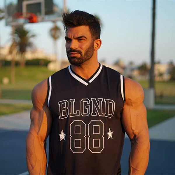 Homens camisetas Verão fresco respirável secagem rápida mens colete corredor novo ginásio moda camisa esportiva marca top fitness e musculação atleta j240330