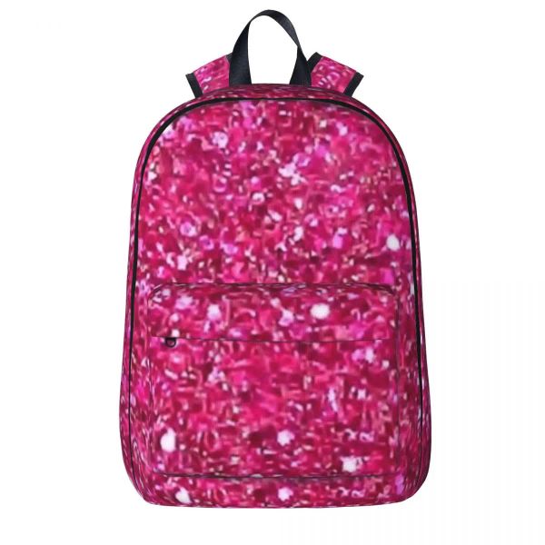 Mochilas de glitter rosa Bubblegum rosa de grande capacidade para estudantes bolsas de ombro estudantil saco de ombro laptop rucksack rucksack de viagem à prova d'água