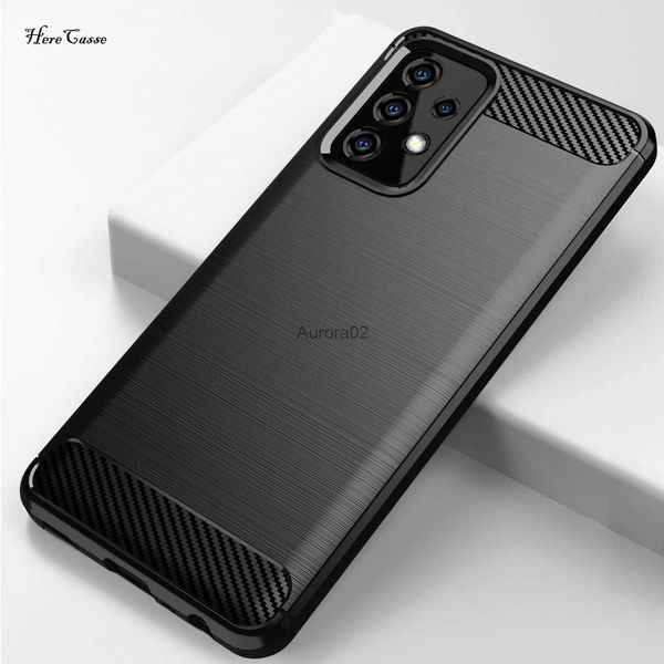 Capas de telefone celular Capa de fibra de carbono TPU para Samsung Galaxy S8 S9 S10 Plus S22 S21 S20 Ultra FE Nota 8 9 10 Capa à prova de choque Slim yq240330