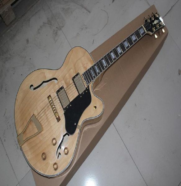 Bütün yeni varış en kaliteli g l5 l5 gitar yarı içi boş burlywood elektro gitar Stock7730269