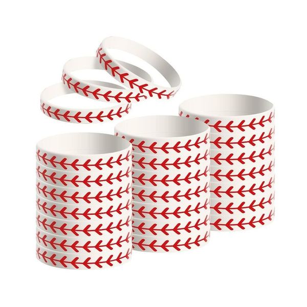 Accessori sportivi in titanio Bracciale da softball Regalo Sile per giocatori e squadre Consegna a goccia da 24 pezzi Dhhw0