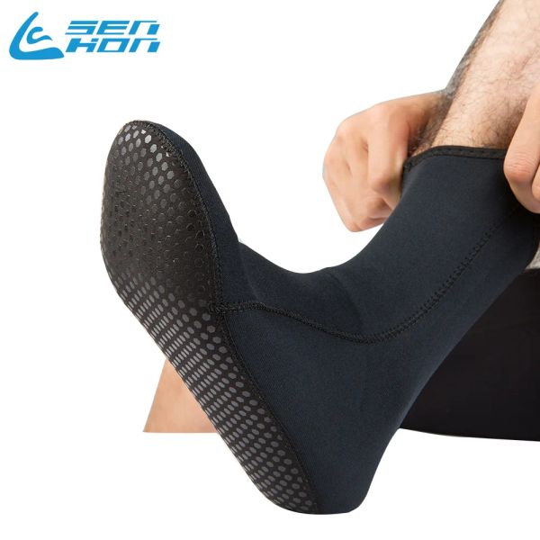 Scarpe taobo da 3 mm pro immersioni calzini taglia 47 uomini nuoto da uomo caldo tubo lungo neoprene non slip stivali da spiaggia scarpe scarpe riscaldanti snorkeling