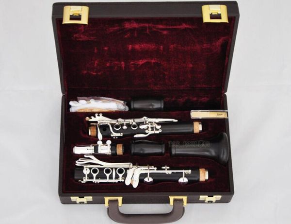 Профессиональный африканский черный эбеновый деревянный кларнет 18 клавиш серебристый никель с новым футляром 8946876