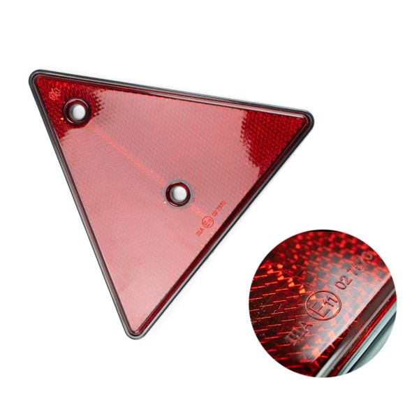 2x Dreieck Reflektor Red Reflective Triangular Safety Warning Reflektoren für Anhänger RV Camper Caravan LKW Traktorboot Lorry