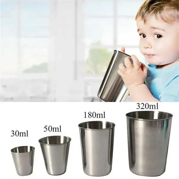 Canecas caneca de aço inoxidável durável licor copo de vidro conjunto para crianças garrafa de água uísque vinho drinkware acessórios