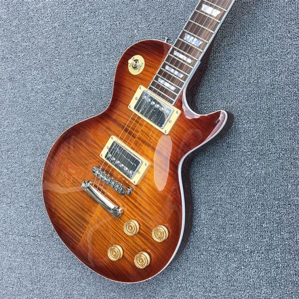 Atualizar guitarra elétrica personalizada 1959 R9 Tiger Flame para padrão LP 59 Guitar5198260