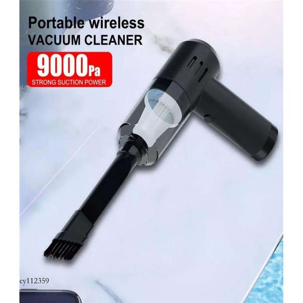 Aspirapolvere portatile per auto umido e secco per elettrodomestici 120W Potenza 9000Pa Aspirazione Mini 2022 Nuovo pulitore wireless196h1980415