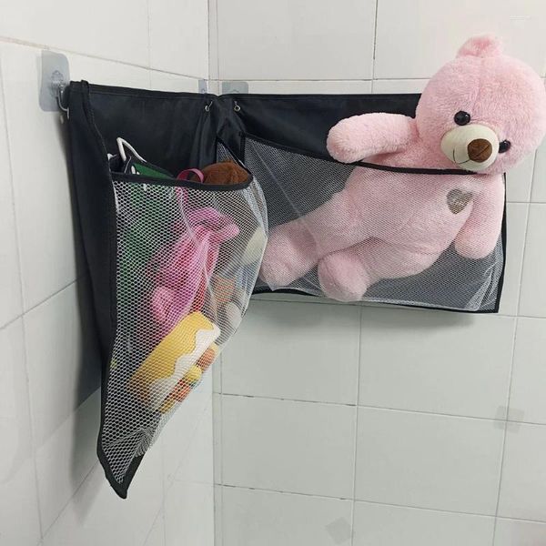 Bolsas de armazenamento porta traseiro bola de malha de boneca