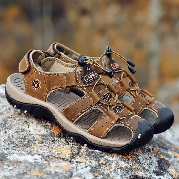 Stivali per uomini esterni sandali estivi non slip a piedi da trekking scarpe da trekking da uomo pantofole spiaggia scarpe per guado sneaker casual taglia 3848
