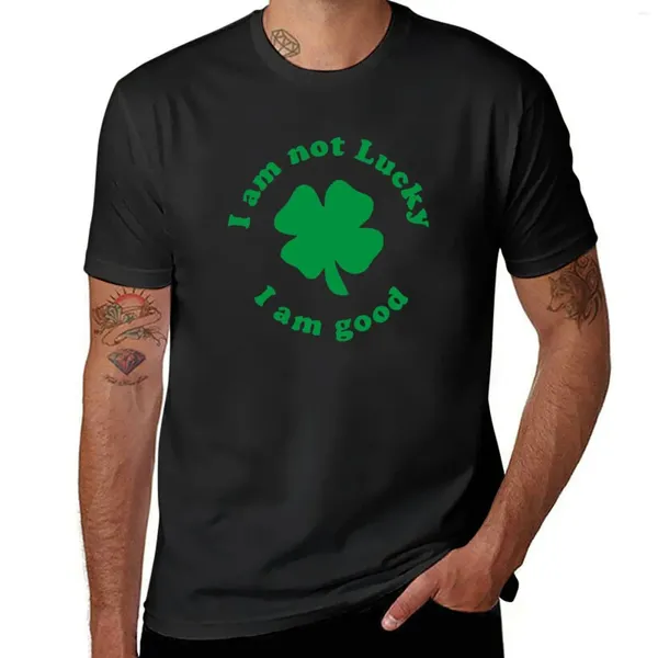 Herren-Tanktops „I Am Not Lucky Good“-T-Shirt, Sportfan-T-Shirts, süße Schwergewichts-T-Shirts