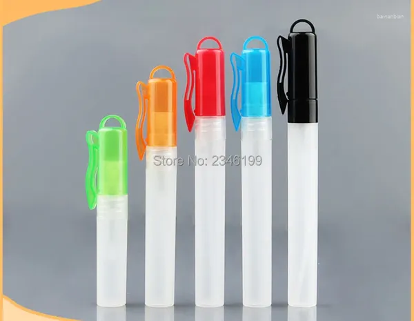 Depolama Şişeleri 5ml 8ml 10ml 12ml 50pcs Parfüm kalem kalem Plastik Kozmetik Sprey Şişesi Esansiyel Yağ Sıvı Atomizer Boş Ambalaj