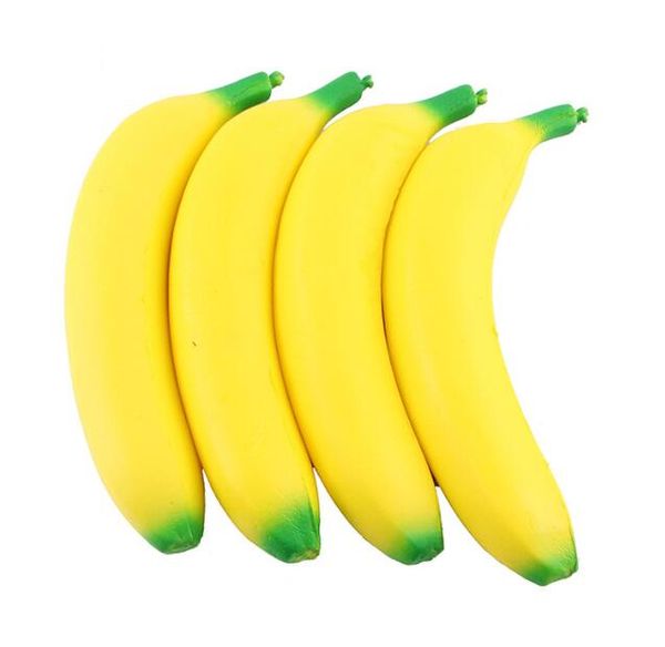 Anti-stress Squishy Banana Toys Lento aumento Jumbo Squishy Frutta Spremere Giocattolo Divertente antistress Ridurre la pressione Spremere Giocattolo di decompressione