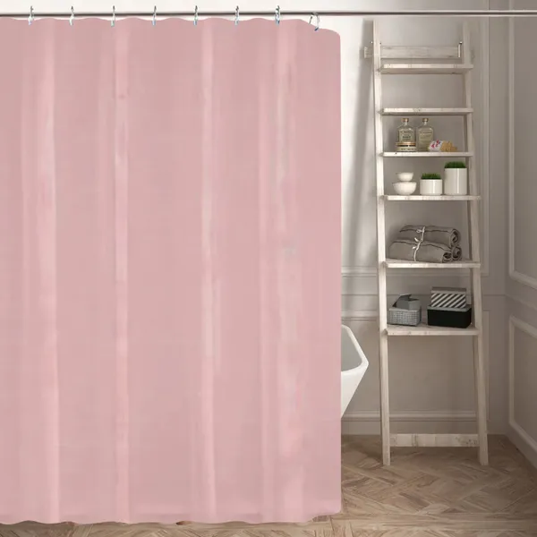 Занавески для душа, сплошной цвет, набор занавесок для ванной, перегородка для ванной без сверления, розовый