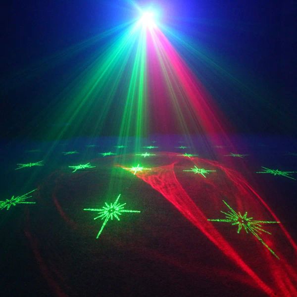 Eshiny RG Laser Dream Aurora 60 Pattern Projector DJ Disco Light Party RGB LED Bar Dance Room Birthday Stage Effect USB F5N6