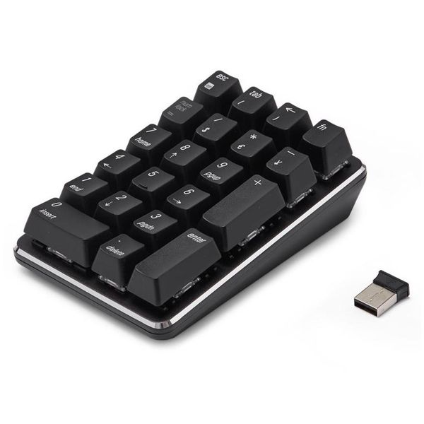 Andere Tastaturen Mäuseeingänge Smart 21 Key USB 2.4G Wireless Mechanical Numeric Keypad für Notebook-Desktop-Finanzbuchhaltung Input D Otnsq