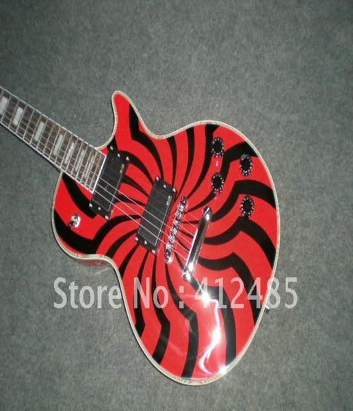 Chitarra elettrica di alta qualità New Custom VENDITA Zakk Wylde Bullseye chitarra elettrica stile blackorange7355818