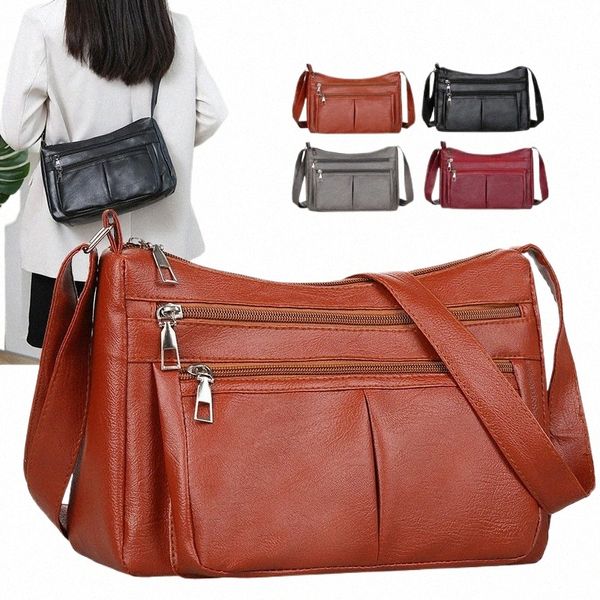 Женская сумка 2023 Trend Корейские сумки Дизайнерские роскошные брендовые женские сумки на ремне из мягкой кожи Fi Универсальная сумка через плечо f9Mh #
