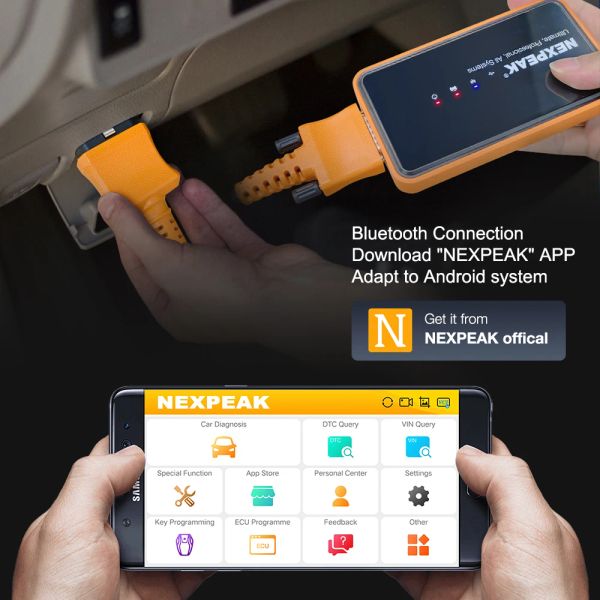 Nexpeak K1 Ultra Professional Automotive Scanner Полный системный сканер OBD2 Сканер масла SAS Reset Code Readerscan Инструменты для Android