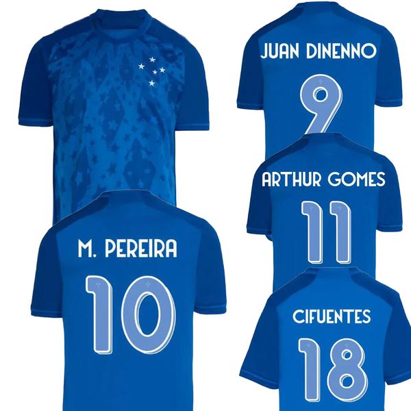 24-25 Cruzeiro Home Personalizado Thai Quality Soccer Jerseys 9 JUAN DINENNO 10 M.PEREIRA 11 ARTHUR GOMES 18 CIFUENTES atacado kingcaps esportes atacado dhgate