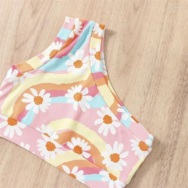 Kleidung Sets Kleinkind Baby Mädchen Badeanzug Schwimmkostüm Ärmellose Bikini Shorts Sommer Beach Outfit