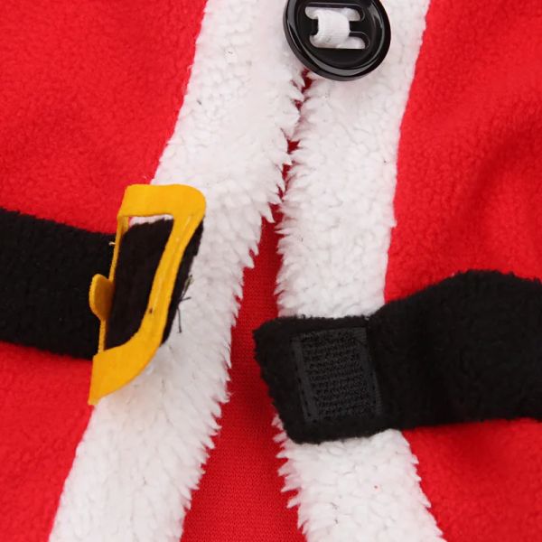 2023 Рождественская косплейная одежда для маленькой девочки костюм Красный Новорожденный Новорожденный Новый год Шляпа для одежды для мальчика+топы+брюки+носки костюмы костюмы