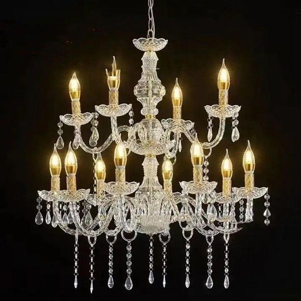 Decoração de festa Exportação Atacado Explosões Lâmpadas de Teto Europeu Acrílico Candelabro de Cristal para Pano de Fundo Fase Entrega Home G Dhidn