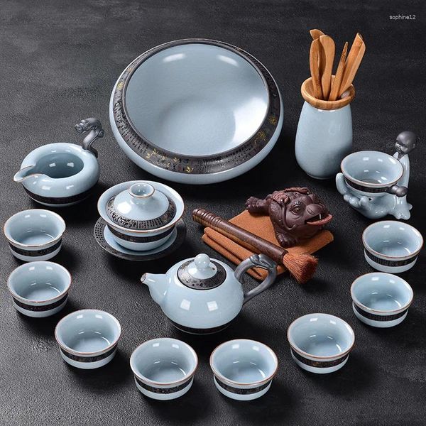 TeAware Setleri Gaiwan Dönen Gelişmiş Çay Seti Tasarımı Öğleden Modern Seyahat Taşınabilir Festival Porselen Porselanato