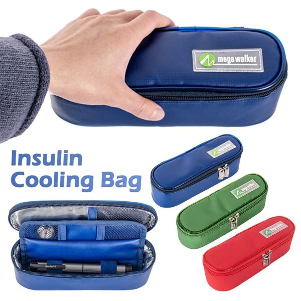 Braccialetti 1pc Nuova borsa refrigerante per insulina con gel Tasca per diabetici Isolamento termico portatile Oxford Pill Protector Impermeabile Medicla Cooler