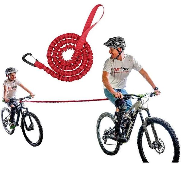 Ferramentas manuais Bicicleta Elastic Trela Cinto Nylon Tração Corda Parentchild MTB Bicicleta Reboque Kid Ebike Equipamento de Segurança Ao Ar Livre Ferramenta Drop Del Ote6H