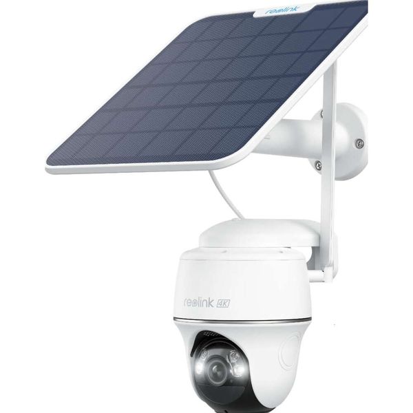 Telecamera di sicurezza cellulare REOLINK Go PT UltraSP4K: wireless per esterni, senza WiFi, supporto 3G/4G LTE, Verizon/ATT/T-Mobile, alimentazione solare, visione notturna a colori, archiviazione cloud locale