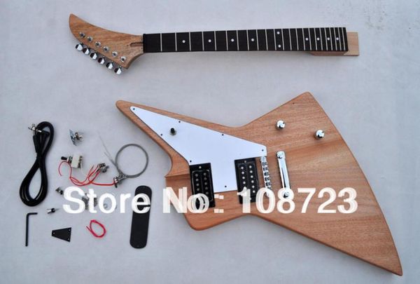 DIY gitar kiti bitmemiş gitar explorer özel dükkanı 50. yıldönümü Korina9331267