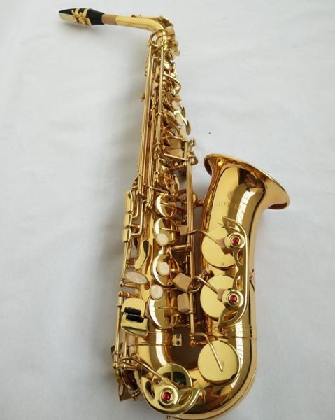 Instrumento novo taiwan júpiter jas567 alto eb tune saxofone ouro laca sax com caso bocal profissional 1466360