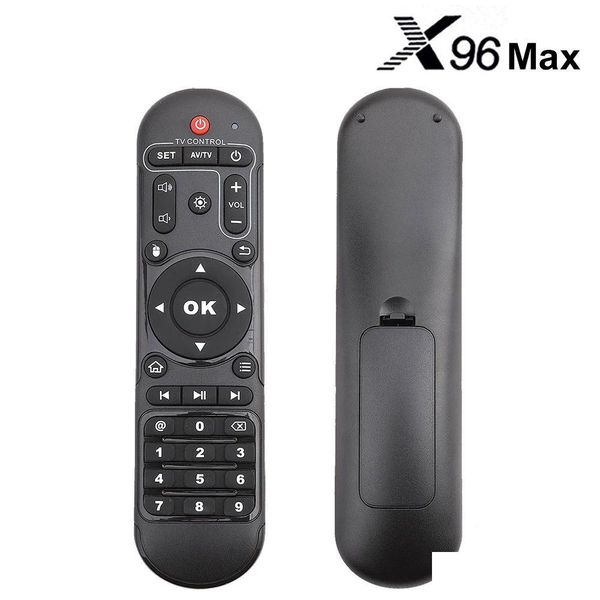 PC-Fernbedienungen Echte X96Max-Steuerung für X92 X96Air Aidroid TV-Box Ir-Controller X96 Max X98 Pro Set Top Media Player Drop Delive Otycu
