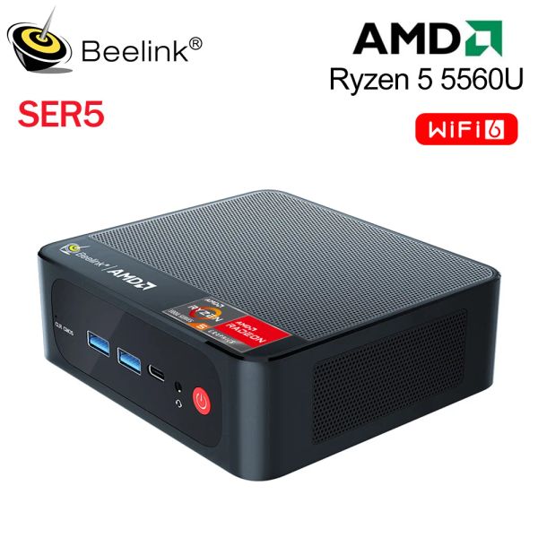 Beelink Mini PC AMD Ryzen 9 6900HX 7 5800H 5700U 5 5560U Ser6 Max Ser5 Pro Gaming Home Desktop Computer Wifi6 DDR5 SSD