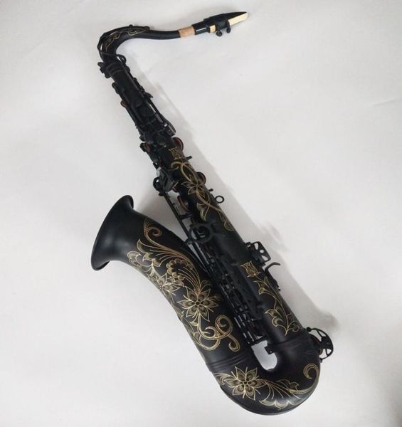 Qualidade Suzuki Novo BFlat saxofone Tenor preto ouro imagem real profissional tocando saxofone Tenor2523849