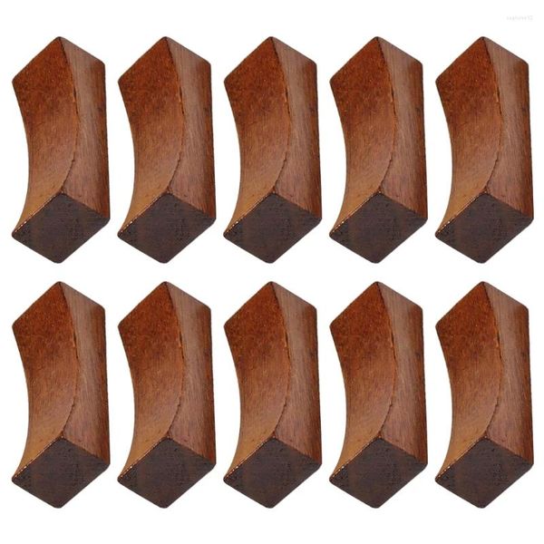 Set di stoviglie da 12 pezzi a bacchette concave singolo Respuzzo di spazzola cinese Pranessie di legno pratico bacchette in legno
