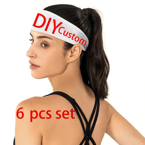 MSIEESO модная женская повязка на голову «сделай сам» на заказ, повязка для волос с 3D принтом для йоги, фитнеса, спорта, повязка для волос Drop240325