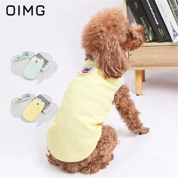 Hundebekleidung OIMG INS Japan Südkorea Sommerweste Outdoor Niedlich Atmungsaktiv Teddy Bichon Blau Katze Anti Haartropfen Kleine Hunde Kleidung