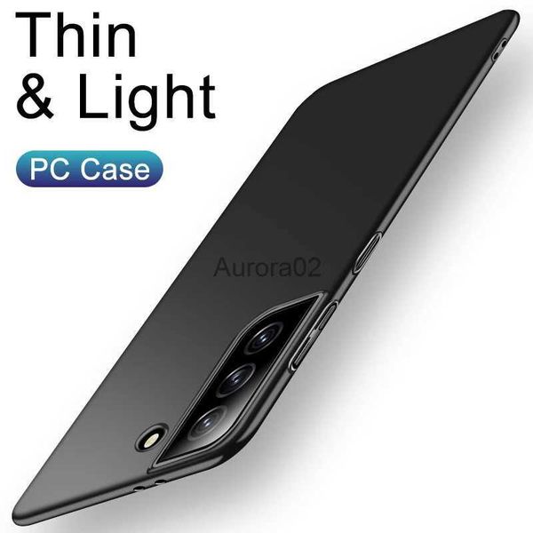 Capas de telefone celular Ultra Thin Hard Case para Samsung Galaxy S20 Fe S21 Note 20 9 8 10 S9 S8 Plus S10e Lite Matte Cor Sólida Capa Traseira yq240330