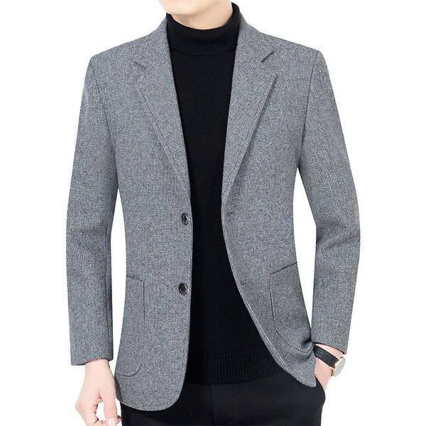 2023 Blazer di alta qualità Uomo Versione coreana Tendenza moda Abito da sposa Casual Uomo d'affari Abiti da uomo Giacca sportiva 240326