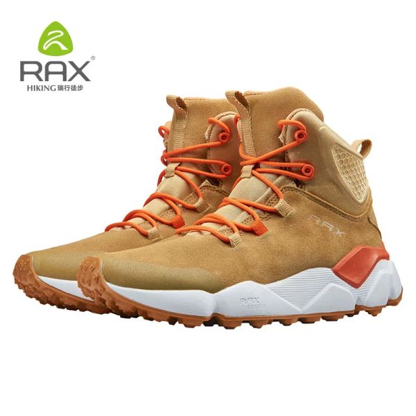 Botas RAX RAX NOVOS Designers Sapatos de caminhada de couro genuínos Men Winter Outdoor Sport ShoestRekking Mountain Athletic Shoes Mulheres tenadoras