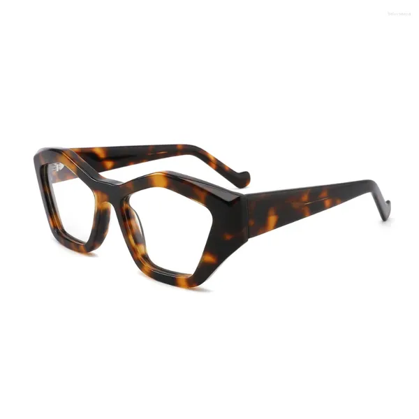 Óculos de sol quadros moda aro completo acetato óculos quadro vintage retro lente clara rx capaz mulheres óculos