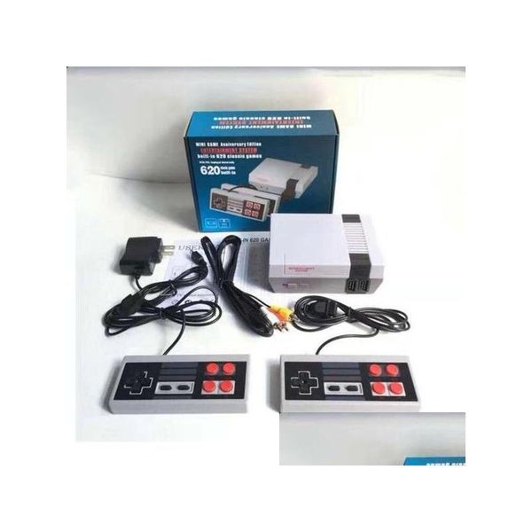 Nostalgic Host Tv Mini consoles de jogos portáteis podem armazenar 620 500 jogos Super Viedo Nes Sistema de entretenimento Drop Delivery Acessórios P Otglm