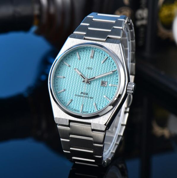 Herren Damen TISSOTITYS 1853 Uhr Designer Luxus Quarzwerk Uhren Qualität Größe 42MM Edelstahlarmband Saphir Orologio Herren PRX Armbanduhren #8899