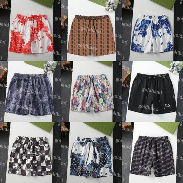 Moda masculina board shorts nova flor havaiana shorts designer de secagem rápida shorts praia troncos de banho